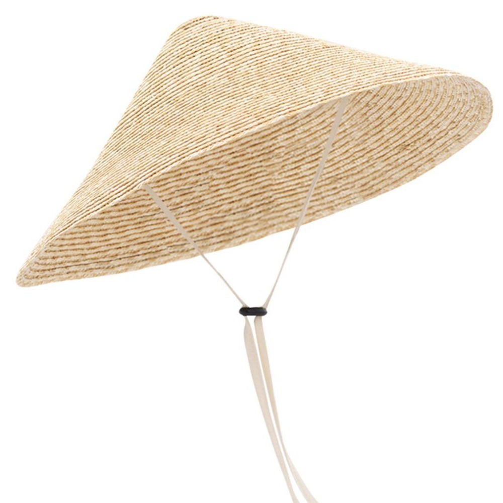 New Large Wide Brim Straw Hat  - đánh giá và giá Bucket Hat Straw