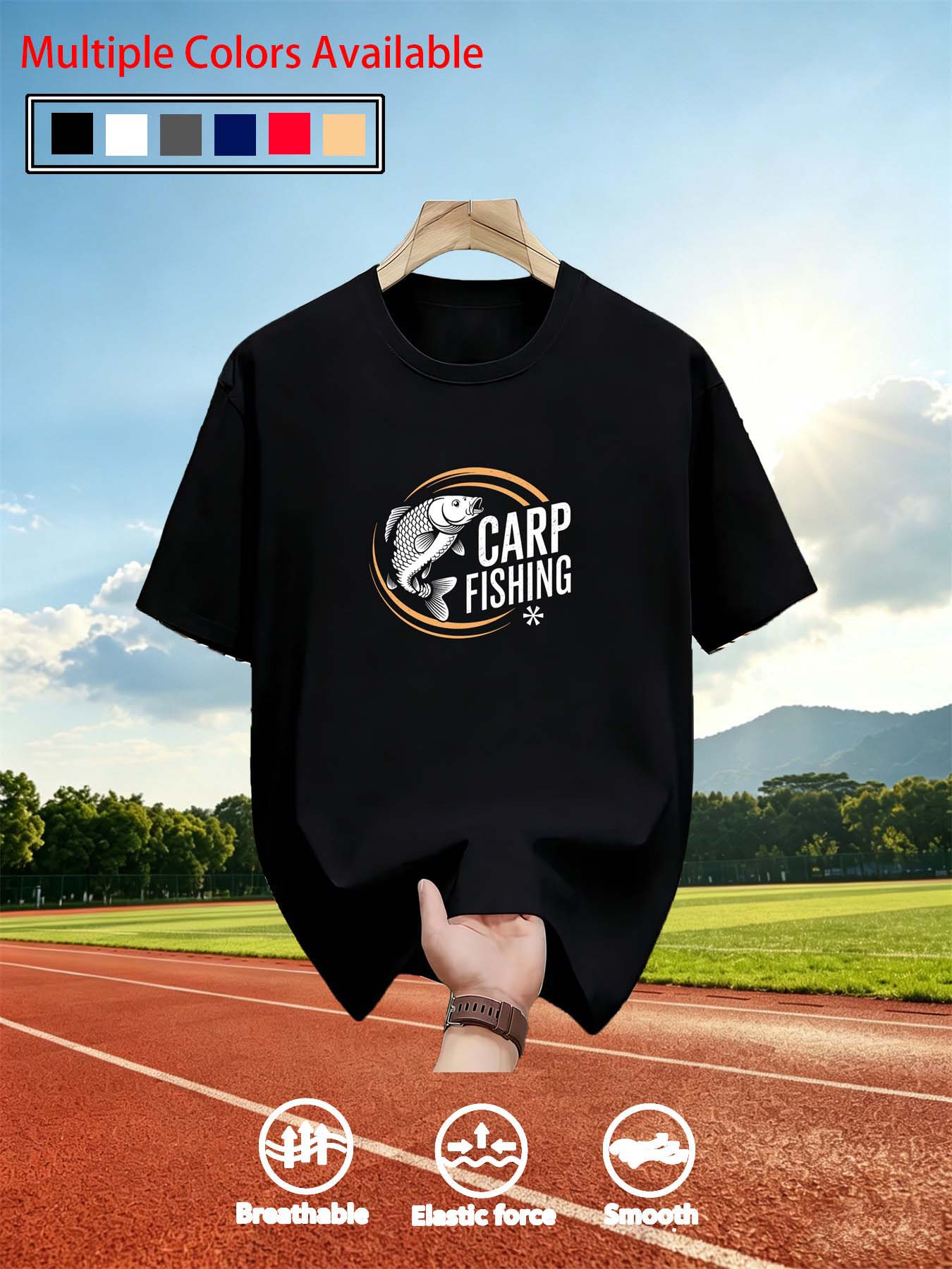 Men O‑Neck Short Sleeve T‑Shir - đánh giá và giá Tee Graphic Print